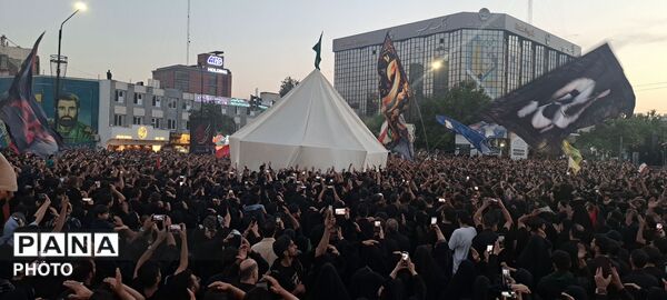 آیین خیمه سوزان عصر عاشورا در مشهد
