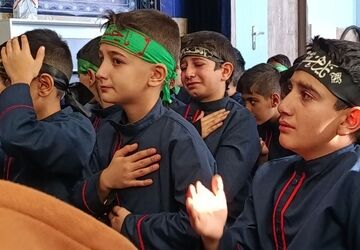 عزاداری شهادت حضرت فاطمه زهرا (س)در مدرسه  جمشید کاشانی ملارد