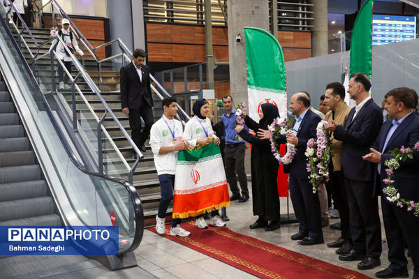 آیین استقبال از کاروان ورزشی دانش‌آموزی امید ایران از رقابت‌های ژیمنازیاد صربستان