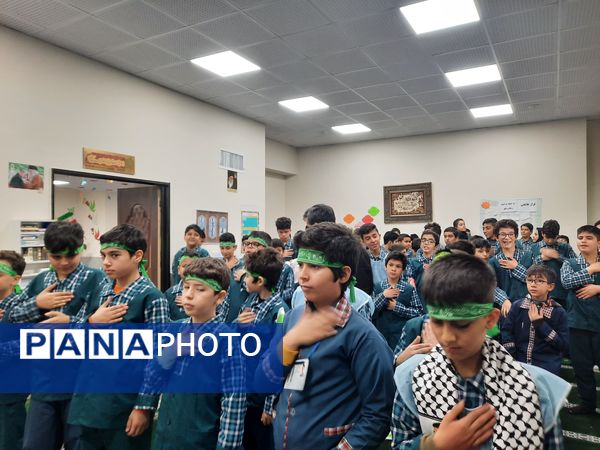 بزرگداشت حماسه ۹ دی در مدرسه نور ایمان منطقه پردیس 
