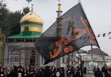 پیاده‌روی جاماندگان اربعین حسینی در فومن