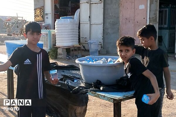 شکوه میزبانی کودکان در مسیر مشایه