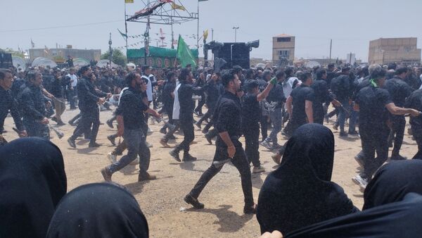 برگزاری مراسم عزاداری ظهر عاشورا در خلیل آباد 