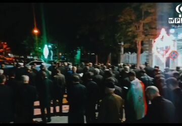 تجلی همدلی و انتظار؛ طنین دعای فرج در جوار بقعه آیت‌الله فاضل گروسی