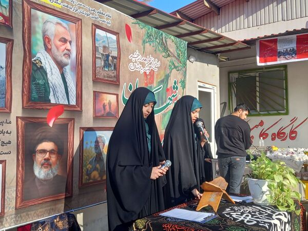 مراسم وداع شهید خوشنام در مدارس بهنمیر