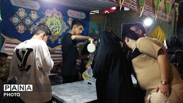 موکب شهدای منطقه ۷ نیشابور  در مهمانی کیلومتری  عید غدیر خم 