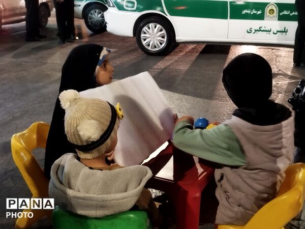 بازی و سرگرمی کودکان در موکب فرهنگیان نیشابور