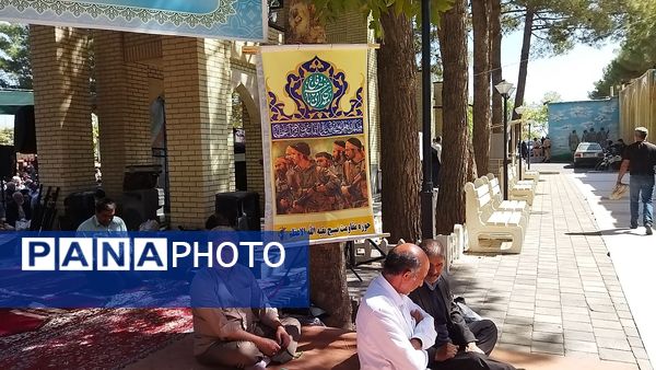 نماز جمعه در جوار شهدای بهشت فضل نیشابور 