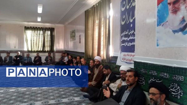 مراسم زیارت عاشورا و درس اخلاق در مدرسه زینب کبری شازند