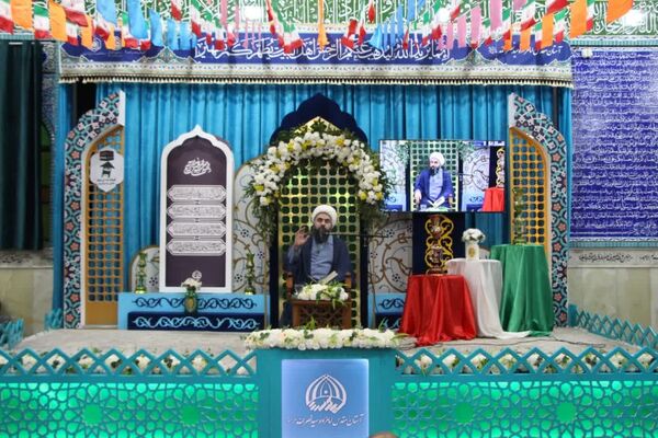 مراسم چهلم شهدای فتنه آمریکایی، صهیونیستی در امامزاده سید نصرالله یزد