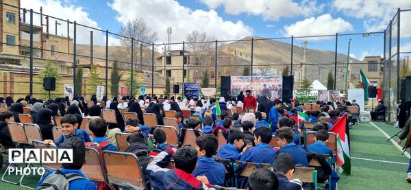 عزاداری باشکوه در دلفان سوگ دختران میناب در مدرسه شاهد پسرانه