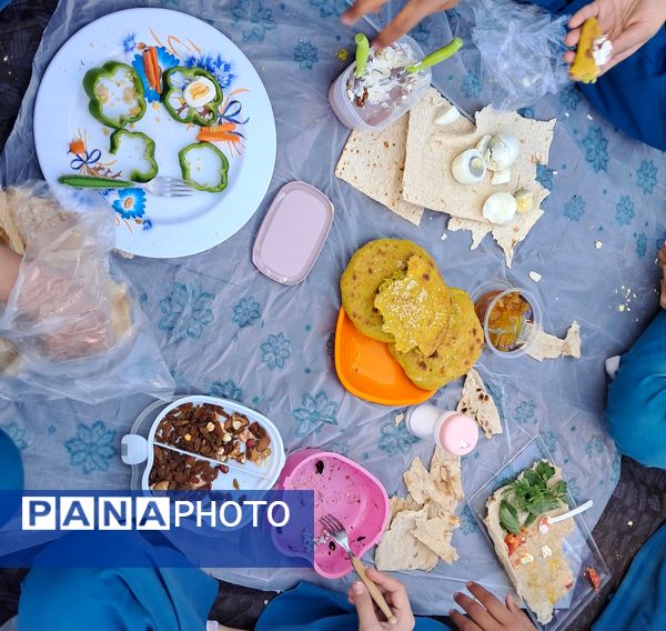 جشنواره غذای سالم در مدرسه سمیه کاشمر 