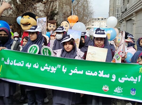برگزاری طرح ایمنی  و سلامت با پویش نه به تصادف در مدرسه دختران شاخص 