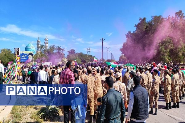 حضور  پرشور مردم بوموسی در راهپیمایی ۲۲بهمن 