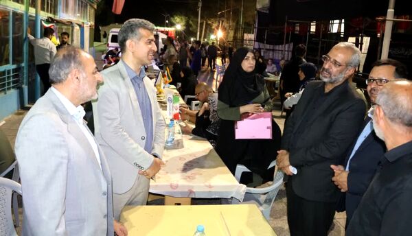 برپایی موکب خدمت در گلستان شهدای اصفهان با حضور فرماندار اصفهان 