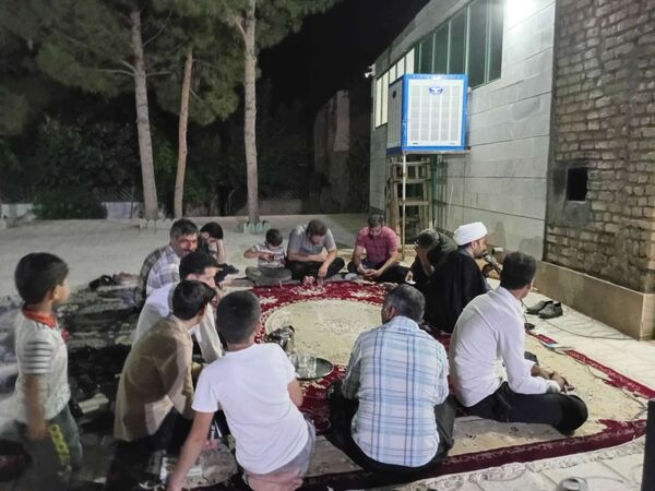 مراسم سوگواری در ایام ماه صفر در روستای نقاب