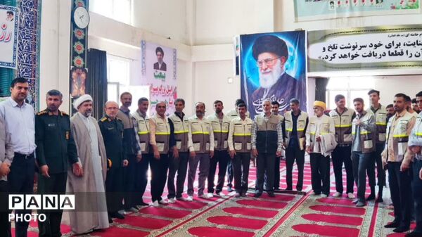 بدرقه جهادگران رزمایش جهادگران فاطمی ۶ به میزبانی حوزه شهدای بیرانشهر