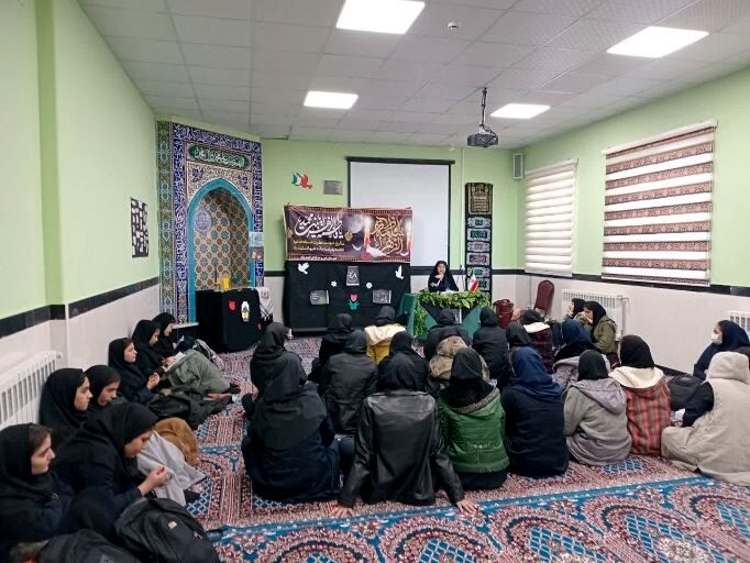مراسم عزاداری ایام فاطمیه در هنرستان گوهرشاد شیروان