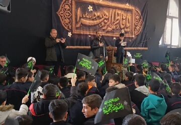 عزاداری نوگلان فاطمی در شهرستان خلخال 