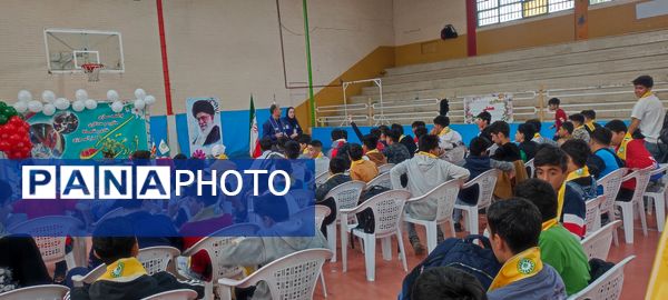 افتتاحیه اردوی تمشک پسران در سالن ۱۳ آبان شهرستان شیروان