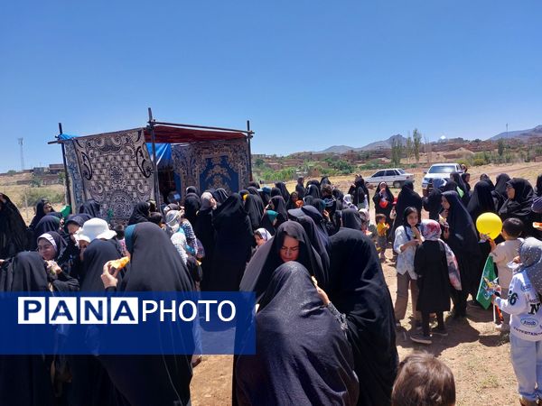 نسر در سوگ و بیعت؛ پیاده روی باشکوه غدیر به یاد شهدای حملات صهیونیستی