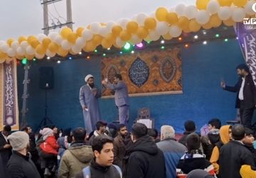 پیاده‌روی منتظران ظهور در شب نیمه‌شعبان