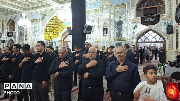 طنین یا حسین در سومین شب محرم از حرم حسین بن الموسی الکاظم (ع)