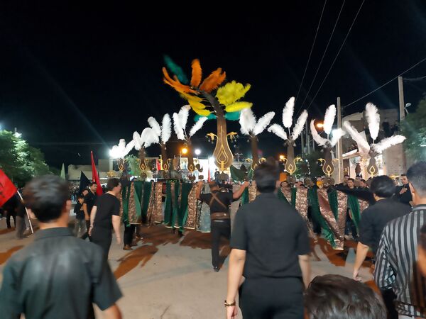 عزاداری هیئات روستای رزق آباد در شب دهم ماه محرم