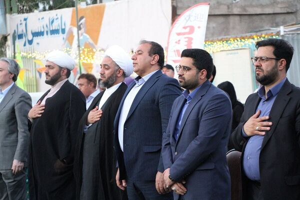 مراسم اختتامیه مسابقات جایزه بزرگ تنیس خاکی بم در مجموعه ورزشی آرشام بم