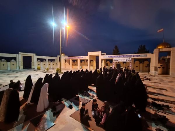 عزاداری روز دوم محرم در گلزار شهدای درق 