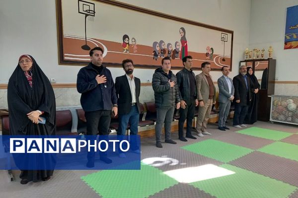 افتتاح سالن ورزشی شهید مصطفی صدرزاده در دبستان شاهد فاطمه‌الزهرا(س) 
