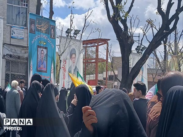 در فراق رهبر شهیدمان به میدان آمدیم 