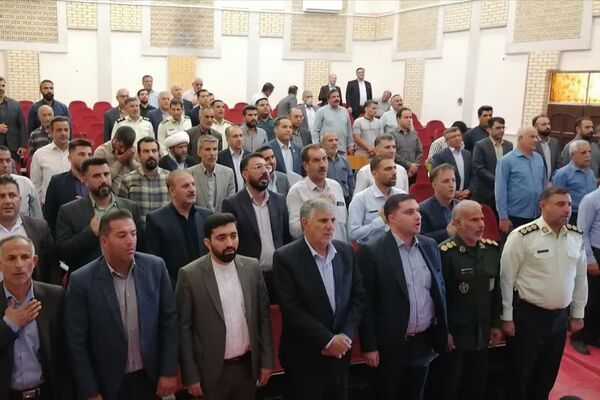 آیین تکریم و معارفه رئیس شعبه اول دادگاه عمومی و رئیس حوزه قضایی شهرستان بیضا 