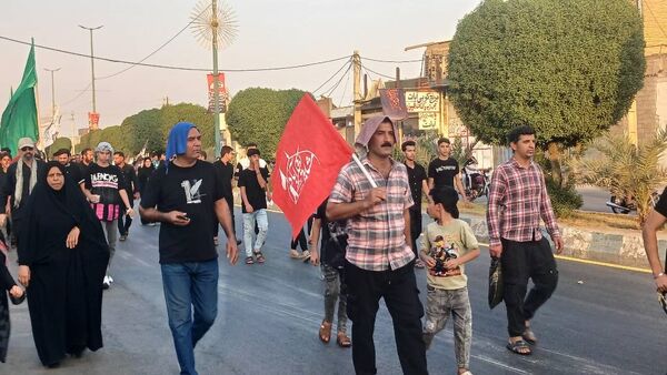 خروش کاروان پیاده‌روی یکصدهزار نفری «مشایه اهواز» 