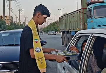 موکب اربعین حسینی در شهرستان خانمیرزا برپا شد