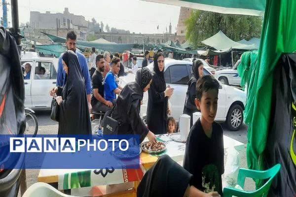  حضور جاماندگان حسینی در مرزهای خوزستان