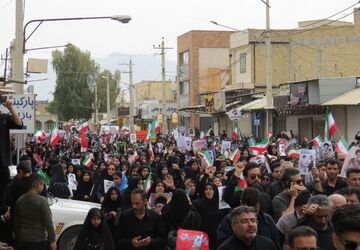 راهپیمایی مردم غیور لارستان در روز قدس