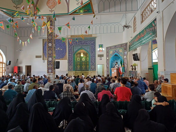 راهپیمایی مردم شهر حبیب آباد 