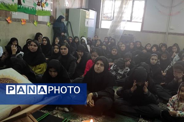 مراسم عزاداری شهادت حضرت فاطمه(س) در دبیرستان پویش دماوند 