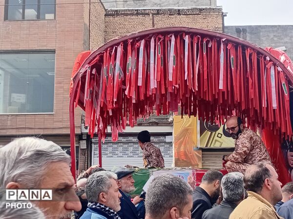 تشییع پیکر مطهر دو سردار پر افتخار استان در آخرین پنجشنبه سال