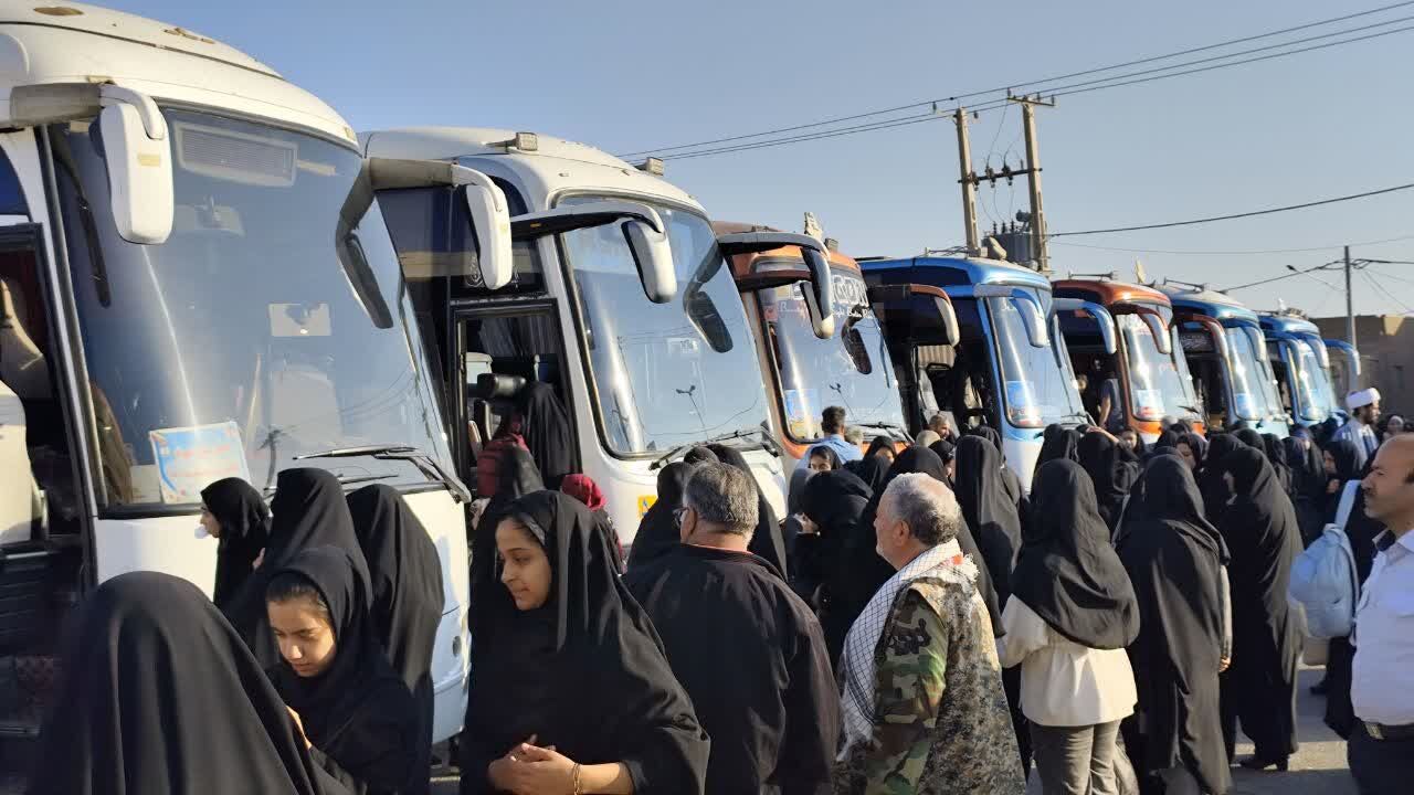اعزام بیش از ۲۰۰ دانش‌آموز دختر یزدی به مناطق عملیاتی جنوب