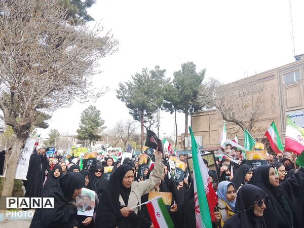  راهپیمایی روز قدس باحضور پرشور مردم نیشابور