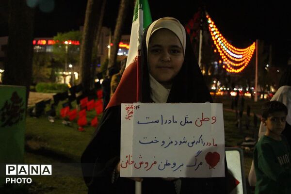اجتماع کفن پوشان یزد در حمایت از نظام جمهوری اسلامی ایران