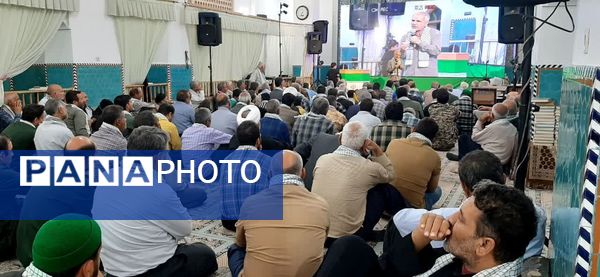 تجمع مردم اردکان در پی‌شهادت شهید سیدحسن نصرالله در پایگاه انقلاب اردکان مسجد کشکنو