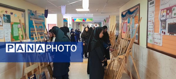 گرامیداشت هفته پدافند غیرعامل در دبیرستان فرزانگان استعداد درخشان شهرستان ملارد