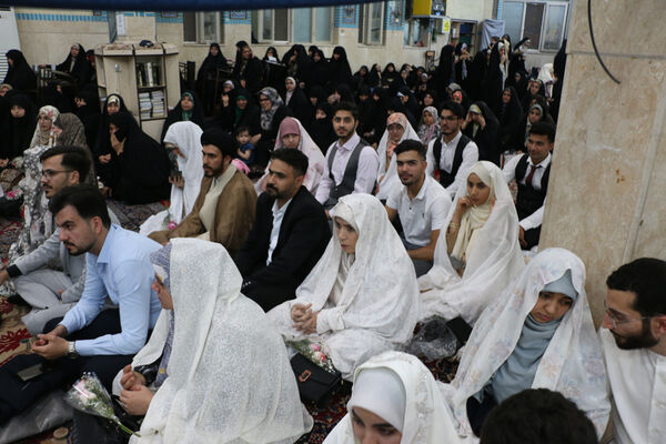 جشن ازدواج مسجدی 132 زوج جوان در قم - 2