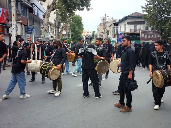 اجتماع عاشوراییان در میدان طالقانی قائمشهر