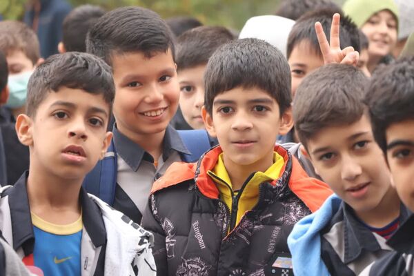 صبحگاه دانش در دبستان خیراندیشان گرگان
