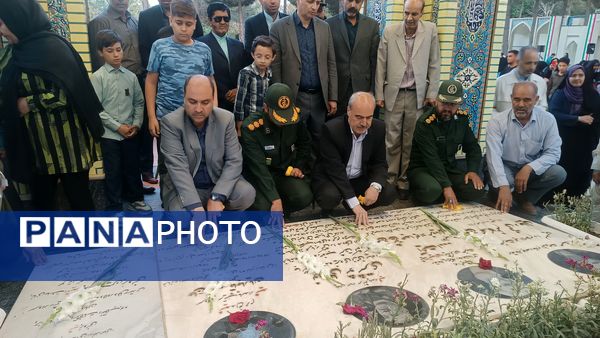 مراسم غبارروبی لاله زار شهرستان نیشابور به مناسبت گرامیداشت هفته معلم 