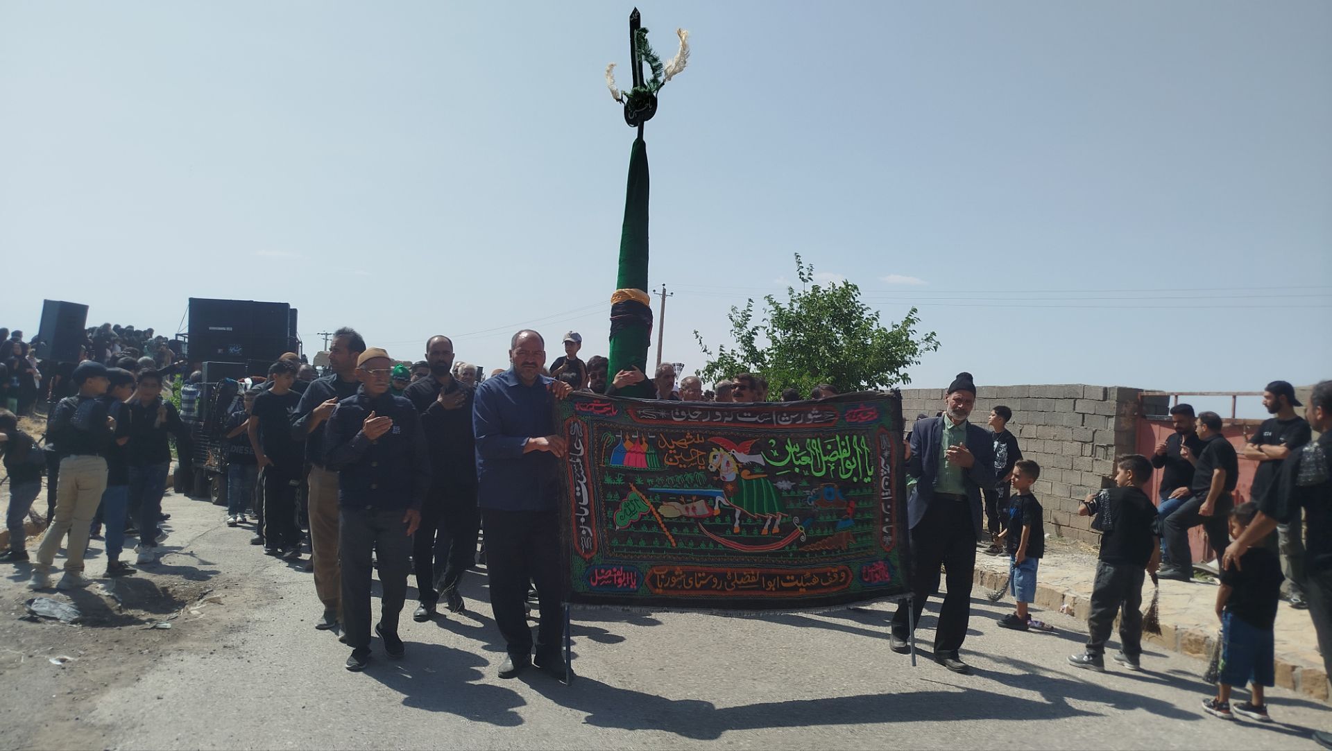 مراسم عزاداری در روز عاشورا همراه با حضور پر شور مردم روستای شوریاب